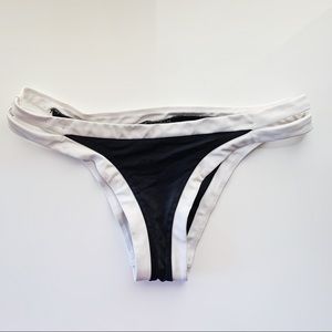 Seafolly Black and White Bikini Bottoms